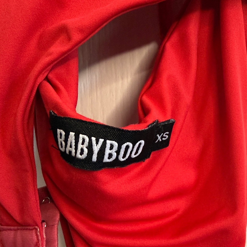 Baby Boo Red Bodysuit Top - Picture 4 of 7